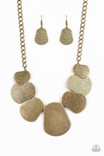 Load image into Gallery viewer, Cave the Day Brass Necklace
