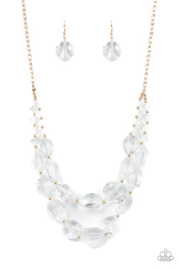 Icy Illumination Gold Necklace