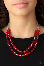 Load image into Gallery viewer, Glitter Gratitude Red Necklace