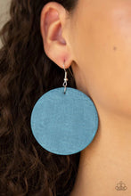 Load image into Gallery viewer, Trend Friends Blue Leather Earrings