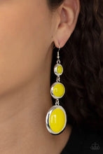 Load image into Gallery viewer, Retro Reality Yellow Earrings