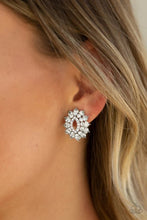 Load image into Gallery viewer, Brighten the Moment White Clip On Earrings