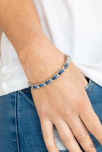 Load image into Gallery viewer, Toast to Twinkle Blue Hinged Bracelet