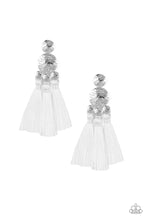 Load image into Gallery viewer, Taj Mahal Tourist White Tassel Earrings