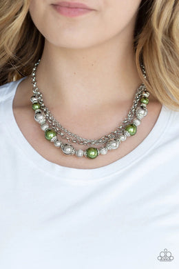 5th Avenue Romance Green Necklace