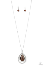 Load image into Gallery viewer, Glow and Tell Brown Necklace