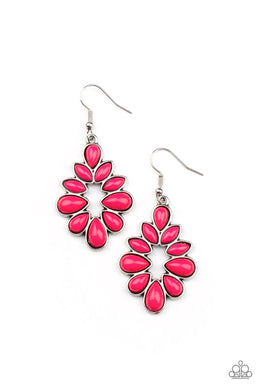 Burst Into Teardrops Pink Earrings