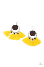 Load image into Gallery viewer, Yacht Bait Yellow Tassel Earrings