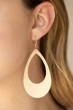 Load image into Gallery viewer, What a Natural Gold Leather Earrings