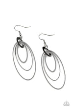 Load image into Gallery viewer, Shimmer Surge Black Earrings