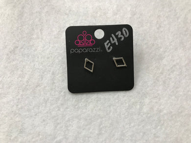 Starlet Shimmer Diamonds Post Silver Earrings #430