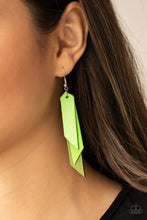 Load image into Gallery viewer, Suede Shade Green Earrings