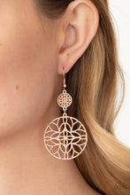 Load image into Gallery viewer, Mandala Eden Rose Gold Earrings