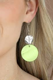 Opulently Oasis Green Acrylic Earrings