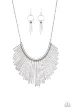 Load image into Gallery viewer, Metallic Mane Silver Necklace