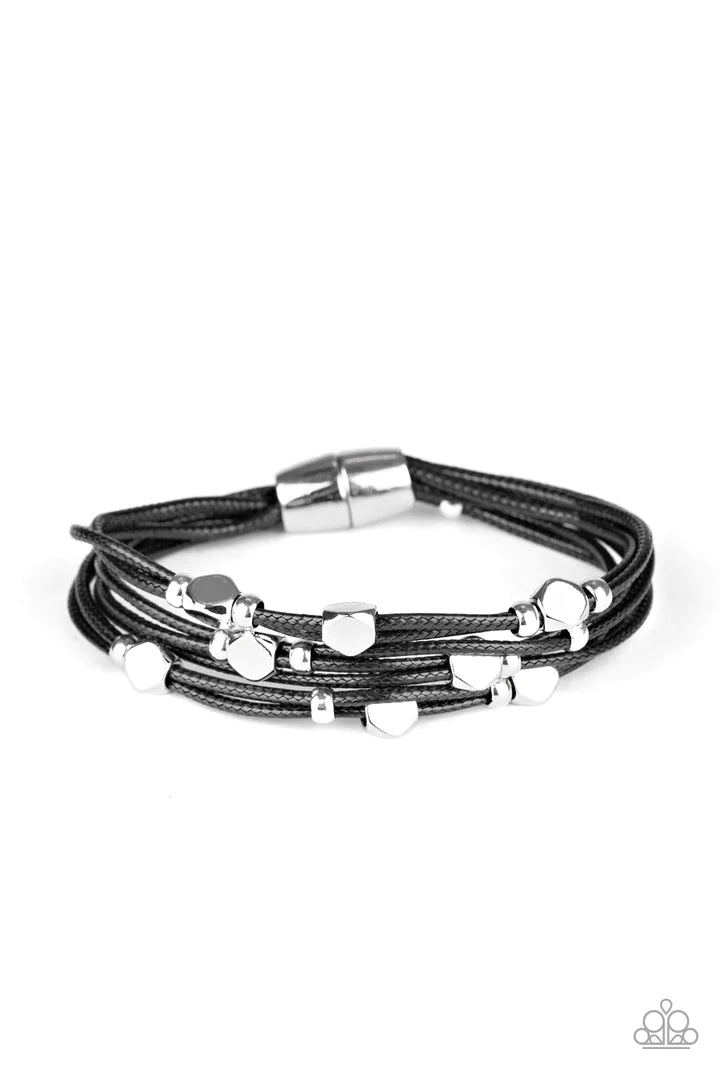 Cut the Cord Black Bracelet
