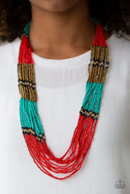 Load image into Gallery viewer, Rio Roamer Red Seed Bead Necklace