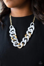 Load image into Gallery viewer, I Have a HAUTE Date White Acrylic Necklace