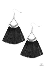 Load image into Gallery viewer, Tassel Tuesdays Black Earrings