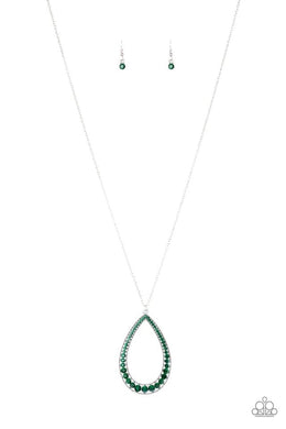 Big Ticket Twinkle Green Necklace