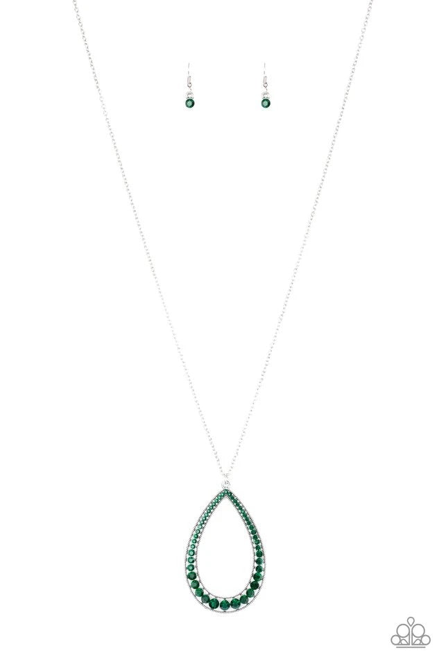 Big Ticket Twinkle Green Necklace