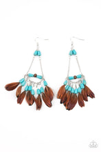 Load image into Gallery viewer, Haute Hawk Blue Earrings