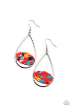 Load image into Gallery viewer, Tropical Terrazzo Red Earrings