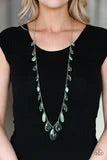 Load image into Gallery viewer, Glow and Steady Wins the Race Green Necklace