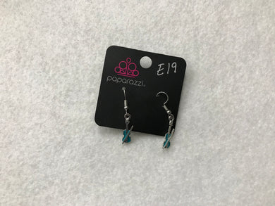 Starlet Shimmer Violin Blue Earrings #19