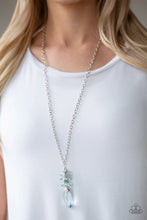 Load image into Gallery viewer, Crystal Cascade Blue Necklace