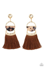 Load image into Gallery viewer, Tassel Trot Brown Earrings