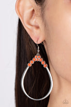 Load image into Gallery viewer, Festive Fervor Orange Earrings