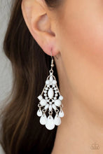 Load image into Gallery viewer, Staycation Home White Earrings