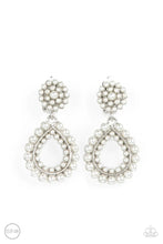 Load image into Gallery viewer, Discerning Droplets White Clip On Earrings
