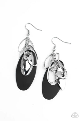 Ambitious Allure Black Earrings