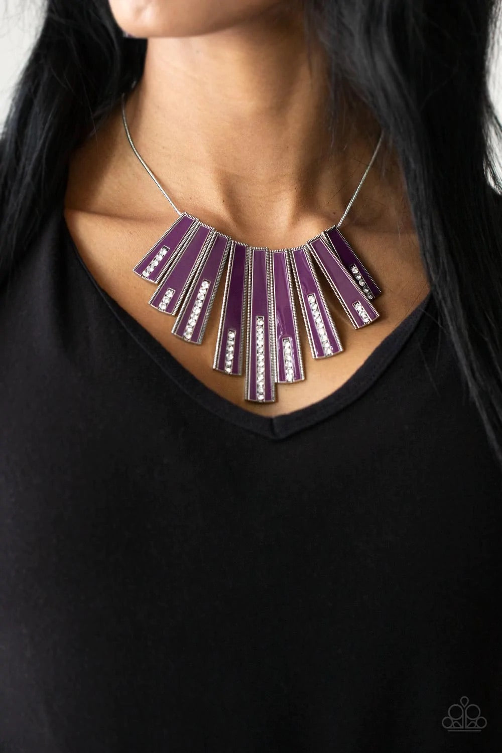 FAN-tactically Deco Purple Necklace