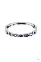 Load image into Gallery viewer, Poetically Picturesque Blue Hinged Bracelet
