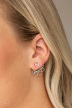 Load image into Gallery viewer, Completely Surrounded Silver Jacket Earrings