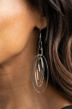 Load image into Gallery viewer, Oval the Moon Silver Earrings