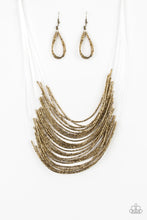 Load image into Gallery viewer, Catwalk Queen Brass Seed Bead Necklace