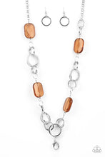 Load image into Gallery viewer, Stained Glass Glamour Brown Lanyard