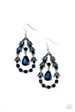 Load image into Gallery viewer, Garden Decorum Blue Earrings