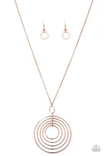 Load image into Gallery viewer, Running Circles in My Mind Rose Gold Necklace
