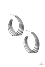 Load image into Gallery viewer, Industrial Illusion Black Earrings