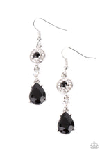 Load image into Gallery viewer, Graceful Glimmer Black Earrings