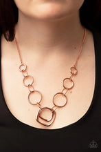 Load image into Gallery viewer, Linked Up Luminosity Copper Necklace