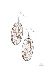 Load image into Gallery viewer, Stone Sculptures Brown Earrings