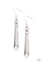 Load image into Gallery viewer, Sparkle Stream White Earrings