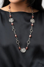 Load image into Gallery viewer, Social Soirée Brown Necklace