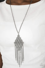 Load image into Gallery viewer, Web Design Black Necklace
